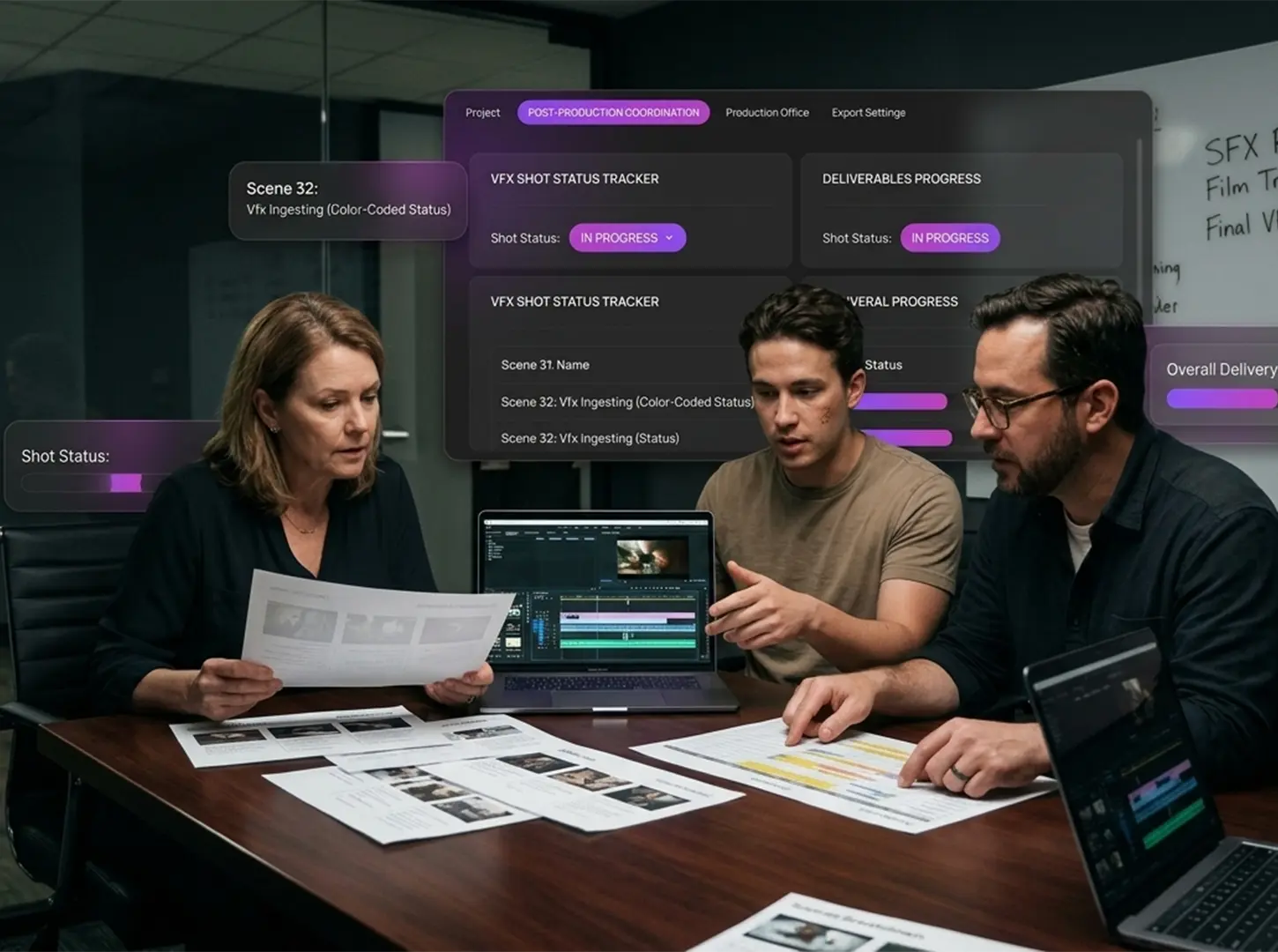 Deadline-driven post-production support